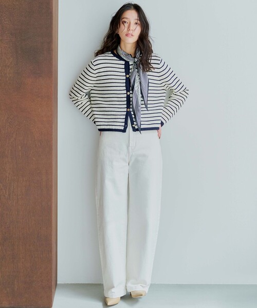 ワイドパンツ ジーンズ デニム デニムパンツ 23区DENIM ストレッチ