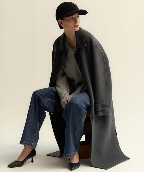 ワイドパンツ ジーンズ デニム デニムパンツ 23区DENIM ストレッチ