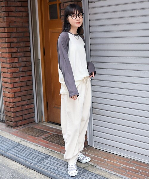 tシャツ シアーL/STee レディース moment+ tシャツ シアースリーブロングTシャツ レディース