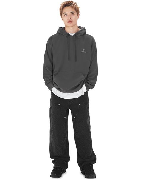 OY パーカー 「OY/オーワイ」 CUBE ODOLLY LINESTONE HOODIE