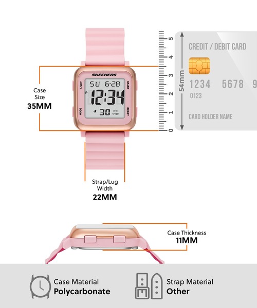 スケッチャーズ レディース ローゼンクランス クォーツ時計 ブラック (SR6024) SKECHERS 腕時計 スケッチャーズ レディース デジタル シリコン SR6256