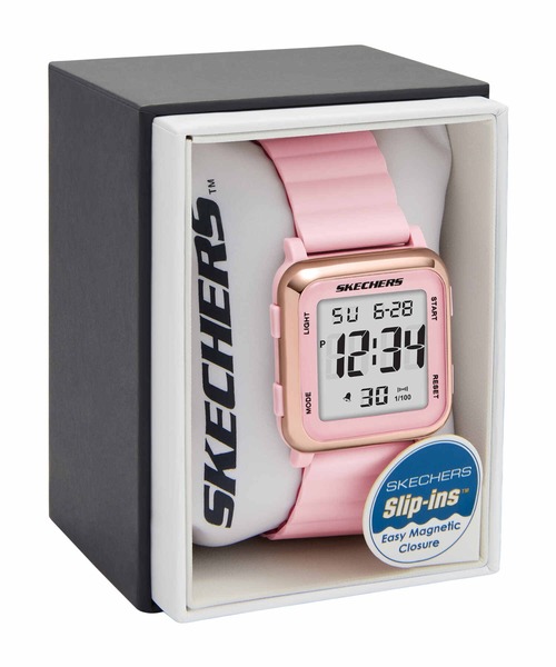 スケッチャーズ レディース ローゼンクランス クォーツ時計 ブラック (SR6024) SKECHERS 腕時計 スケッチャーズ レディース デジタル シリコン SR6256