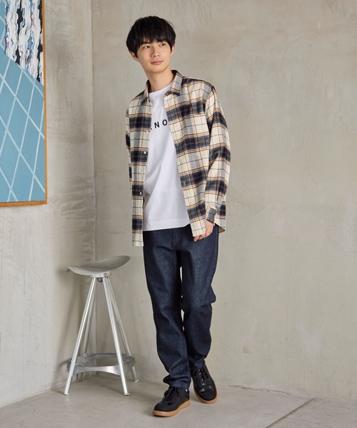 GLOBAL WORK（グローバルワーク） シャツ やわらかリッチネル