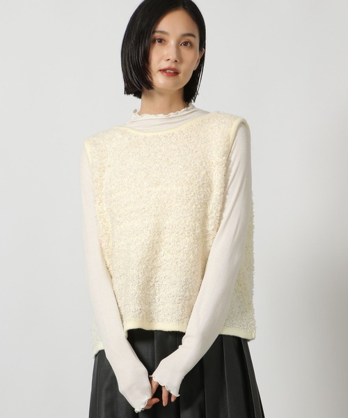 LAKOLE ベスト ジレ 2WAYテープヤーンベスト / 145835