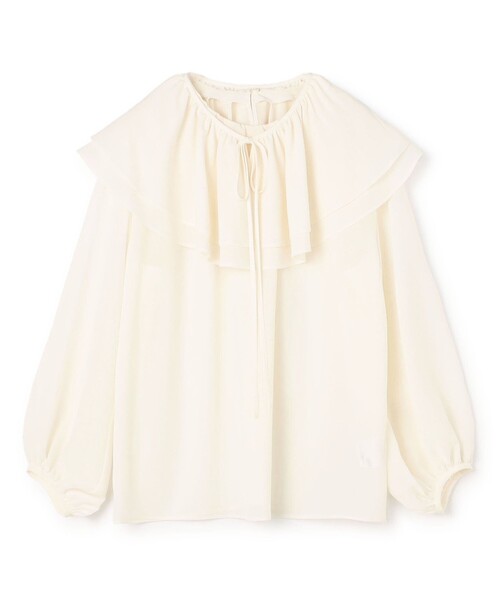 【HARBS】Ballsey ロングジレ&マカフィーブラウス 12074407134_mbtop.jpg