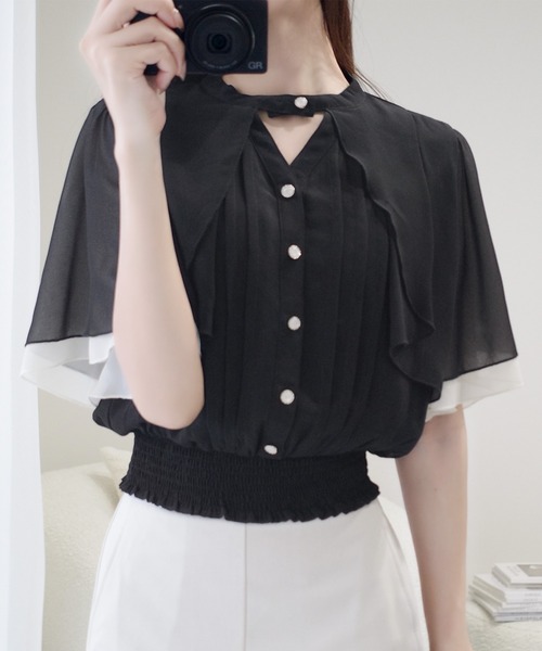 mily bilet ブラウス シャツ 「mily bilet」大人ガーリーを