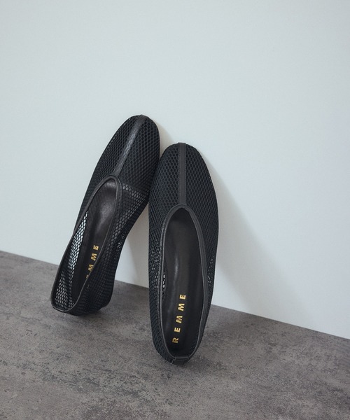 REMME パンプス 「REMME(レメ)」メッシュフラットシューズ