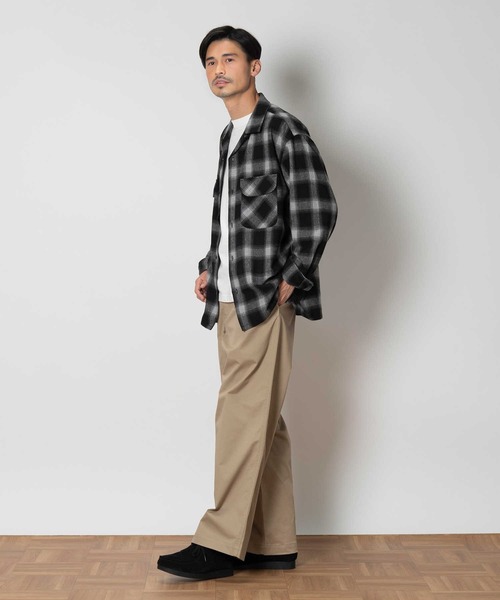 BACK NUMBER パンツ 「BACK NUMBER」ストレッチチノトラウザー メンズ