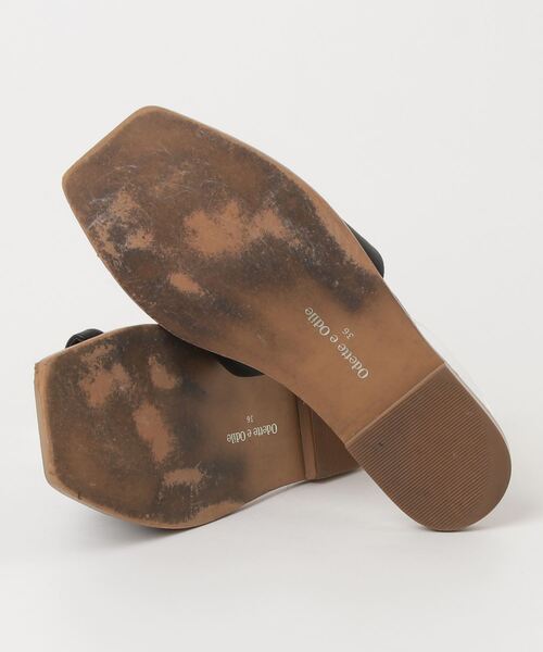 「ODETTE E ODILE」 フラットサンダル 36 ブラック レディース_画像3