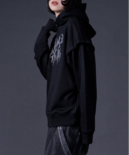 Ellno Loset（エルノロゼット） パーカー アソートモチーフロゴ