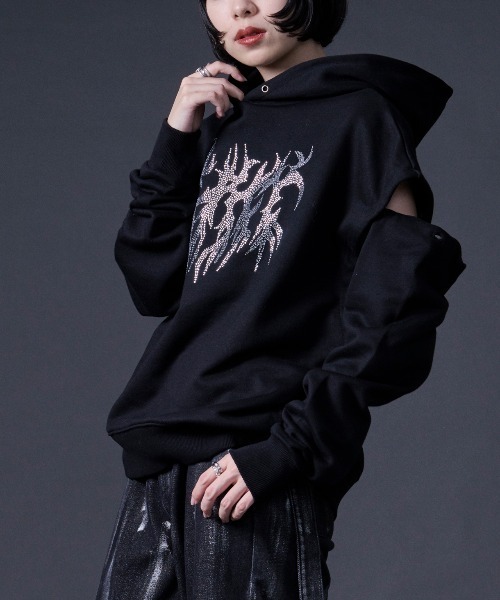 Ellno Loset（エルノロゼット） パーカー アソートモチーフロゴ