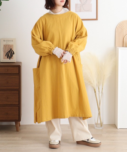 ハンドメイド　ロングのかっぽう着 81rQNz+Bv7L._AC_SX569_.jpg