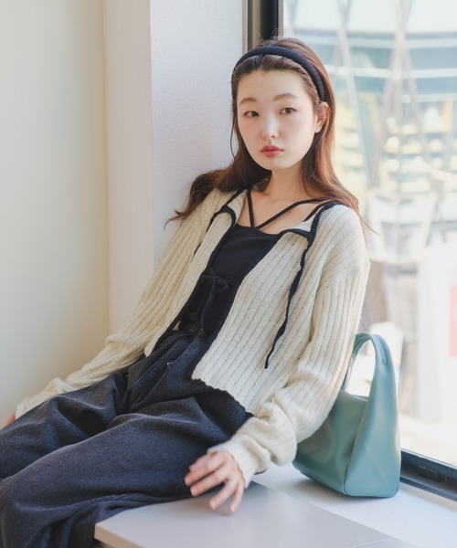 「Kastane」 ニットカーディガン FREE アイボリー レディース_画像5