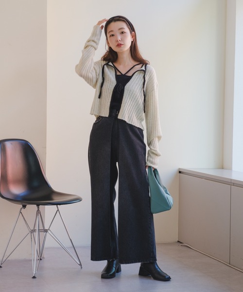 「Kastane」 ニットカーディガン FREE アイボリー レディース_画像7