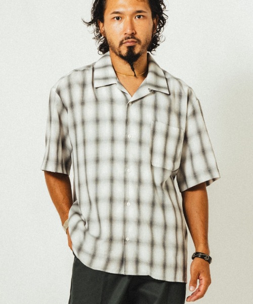 D*I様 BIG MIKE オンブレチェックシャツ M BIG MIKE（ビッグマイク） シャツ メンズ レディース : ZOZOTOWN Yahoo
