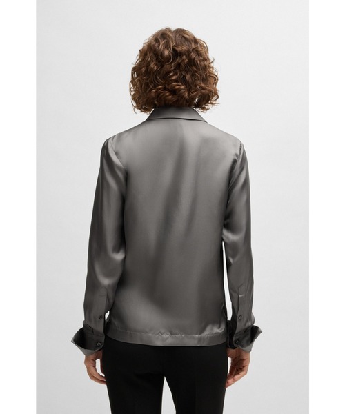 BOSS（HUGO BOSS） ブラウス シャツ スリムフィットブラウス