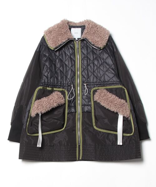 UN3D. ニットドッキングジャケット 38 ブラック UN3D. ニットドッキングジャケットなぐもふうか 36