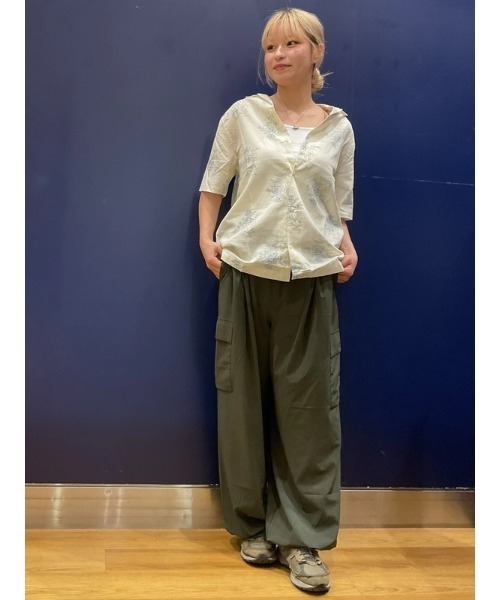 GAP / 半袖シャツ/L/リネン/GRN/無地 GAP（ギャップ） シャツ リネン混 バケーション スタンダードフィット