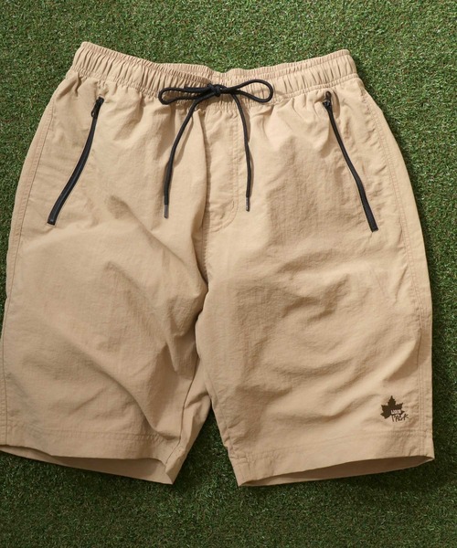 【ベージュ3】ロゴモノグラム柄 ショートパンツ (MENS) LOGOS（ロゴス） パンツ 2026SS LOGOS/ロゴス 撥水 水陸両用 ワン
