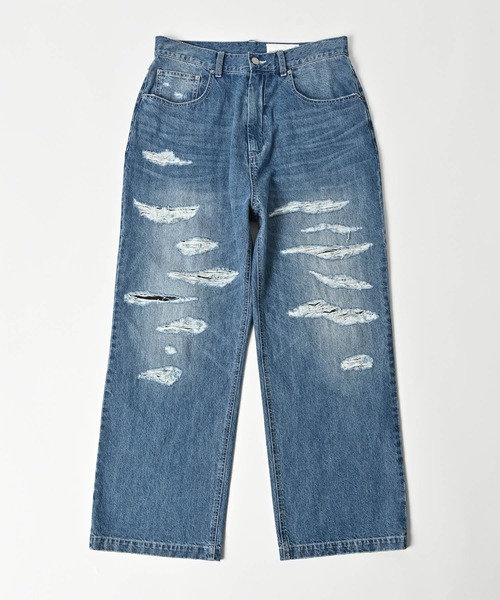 ADAMPATEK アダムパテック クラッシュルーズデニムパンツ サイズ2 ADAM PATEK（アダムパテック）の「ADAMPATEK/clash looose denim