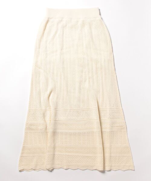「Heather」 ニットスカート FREE アイボリー レディース_画像2