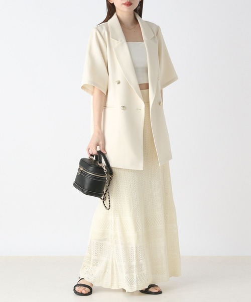 「Heather」 ニットスカート FREE アイボリー レディース_画像3