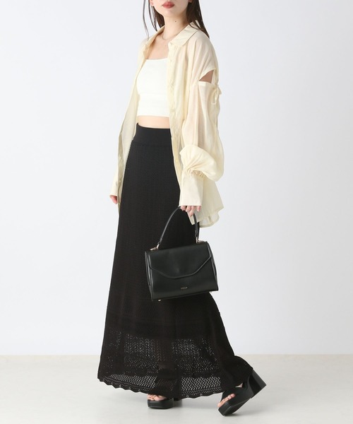 「Heather」 ニットスカート FREE アイボリー レディース_画像6