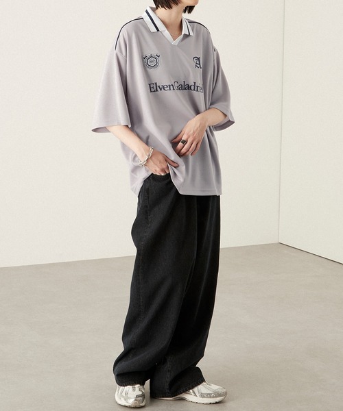 最初の  tシャツ 「Alfred ビッグゲームシャツ Alex」ハニカムメッシュ ウェア