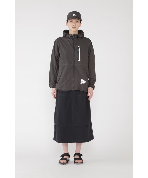 アンドワンダー　ナイロンジャケット　メンズ and wander ナイロンジャケット BRUSHED NYLON JACKET