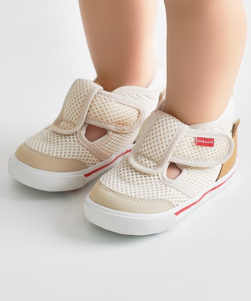 サンダル かかと顔 メッシュ セカンドベビーシューズ キッズ 子供 男の子 女の子の画像