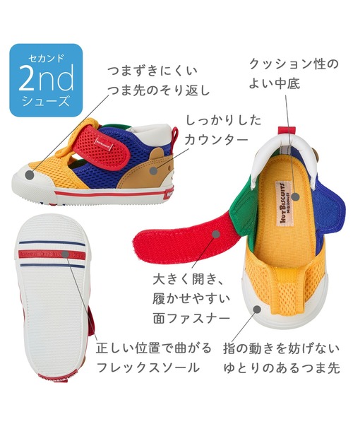 サンダル かかと顔 メッシュ セカンドベビーシューズ キッズ 子供 男の子 女の子の画像
