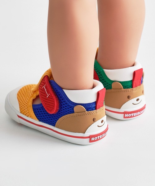 サンダル かかと顔 メッシュ セカンドベビーシューズ キッズ 子供 男の子 女の子の画像