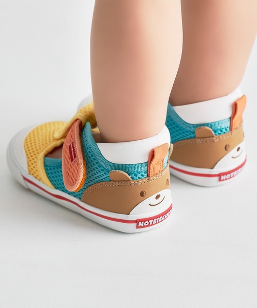 サンダル かかと顔 メッシュ セカンドベビーシューズ キッズ 子供 男の子 女の子の画像