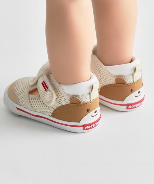 サンダル かかと顔 メッシュ セカンドベビーシューズ キッズ 子供 男の子 女の子の画像