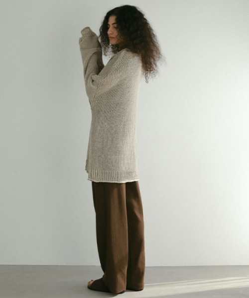 ETRE TOKYO（エトレトウキョウ） パンツ ソフトシアーワイドニット