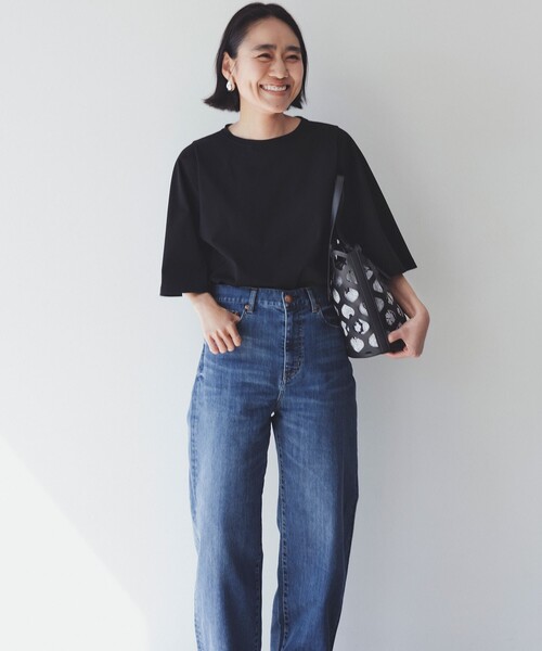 23区 tシャツ 「洗える」ハイエンド フレアスリーブ Tシャツ