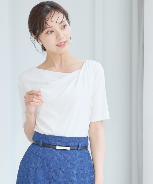 【Aimeine】ドレープコンパクトTシャツ ドレープコンパクトTシャツ｜PETAL ONLINE（ペタルオンライン）