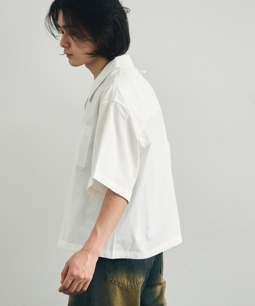 Shoowtime（ショウタイム） シャツ 半袖 Short length open collar