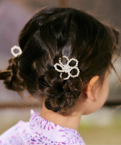 apres les cours ヘアゴム ビーズフラワーヘアゴムセット