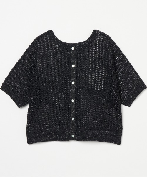 ニット セーター GLITTER CROCHET 2WAY KNIT レディース