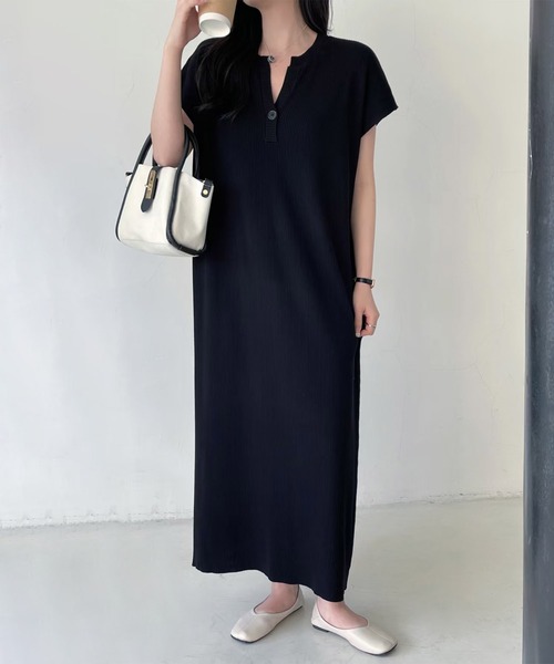 BANICO ワンピース ボタンデザインカジュアルワンピース : ZOZOTOWN