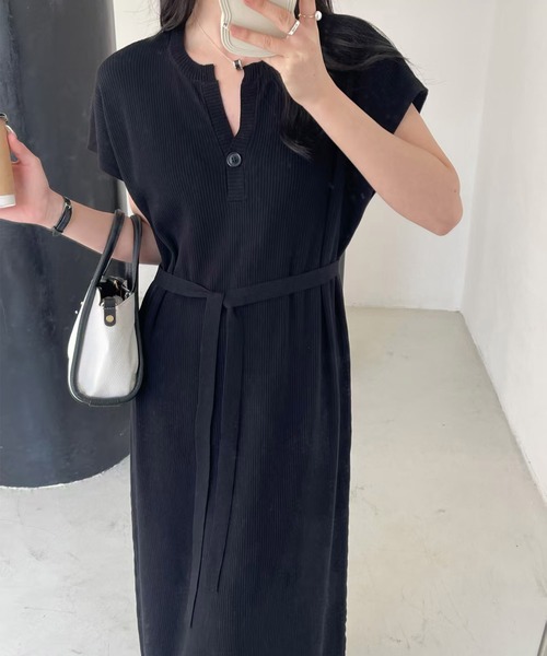 BANICO ワンピース ボタンデザインカジュアルワンピース : ZOZOTOWN