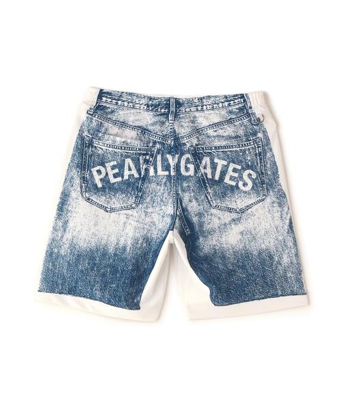 PEARLY GATES パンツ 「PEARLY GATES」パネルプリントショート