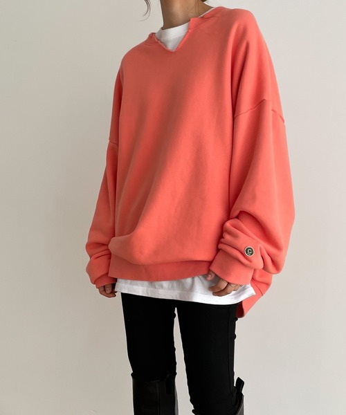 「CANAL JEAN」 「choice_cnl」スウェットカットソー ONE SIZE オレンジ レディース