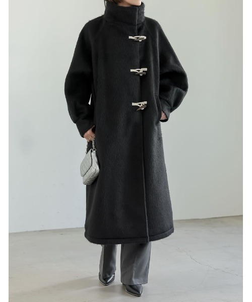 「Re:EDIT」 ダッフルコート MEDIUM アイボリー レディース_画像3