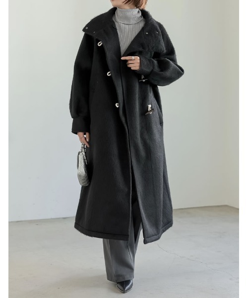 「Re:EDIT」 ダッフルコート MEDIUM アイボリー レディース_画像5