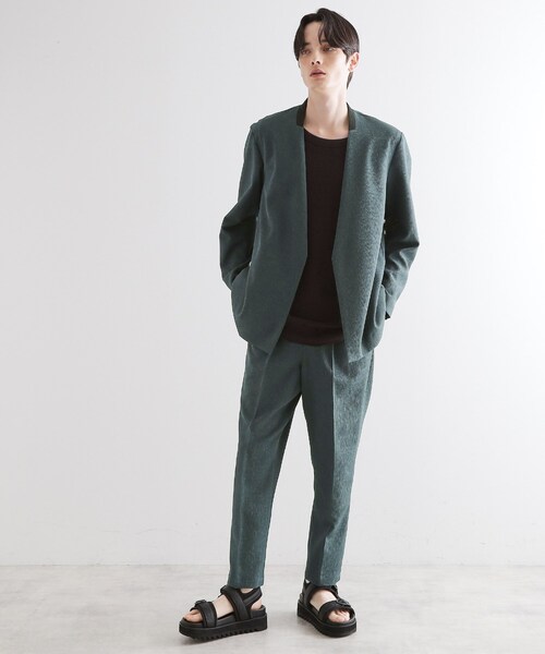 タケオキクチ ノーカラージャケット　セットアップ tk.TAKEO KIKUCHI（ティーケータケオキクチ） ジャケット ノーカラー