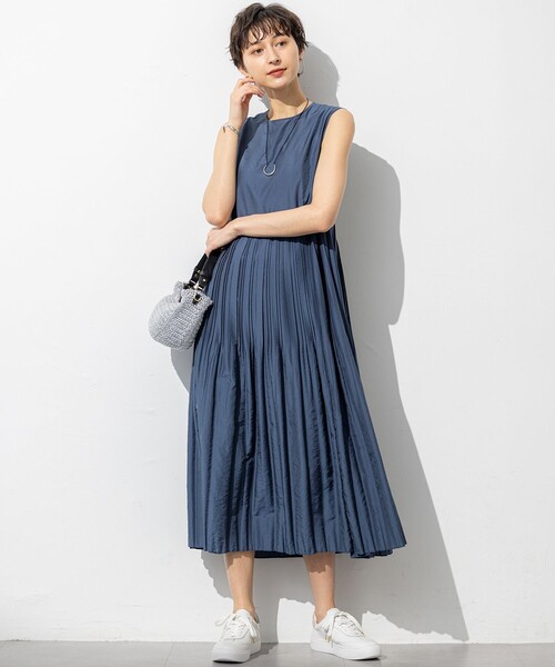 【タグ付き新品】サイズ2 洗える！ワンピース 23区（ニジュウサンク） ワンピース 「洗える」コンパクトライトクロス