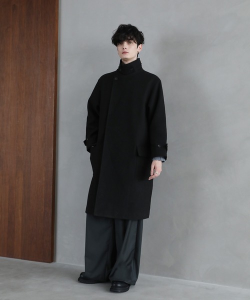 EMPORIO ARMANI】さりげない高級感◎ウール混 ダブル チェスターコート