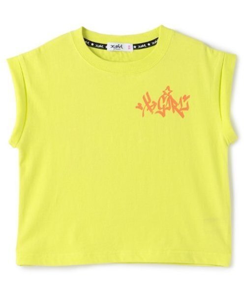  girl Tシャツ イエロー X-girl Stages（エックスガールステージス） tシャツ スケボーガール